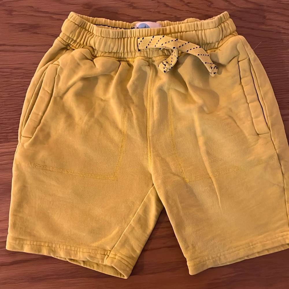 Boys yellow Boden shorts